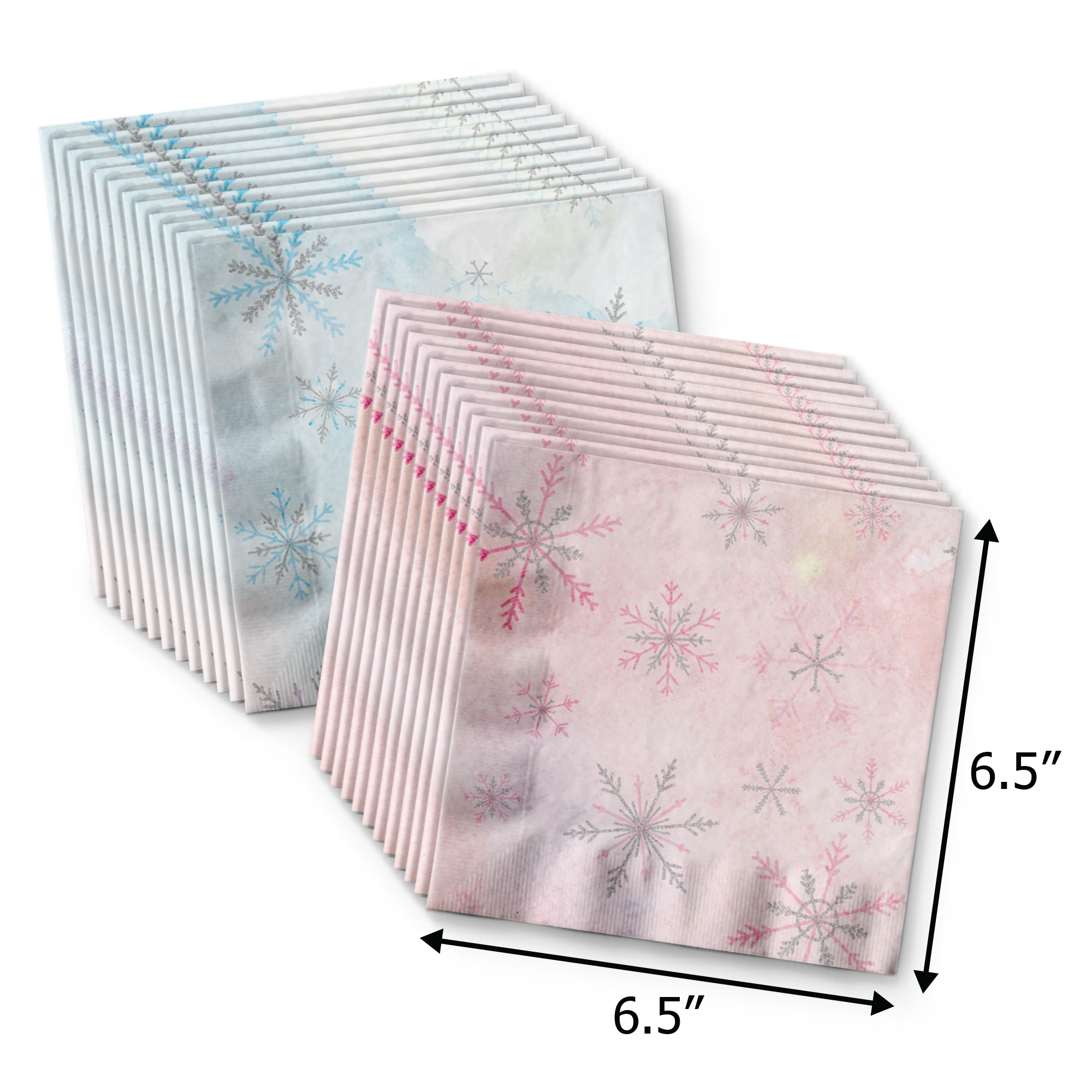 What Will the Little Snowflake Be? Gender Reveal Tableware Kit For 24 Guests