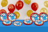 Up Up and Away Airplane Baby Shower Party Supplies Large 9" Paper Plates in Bulk 32 Piece