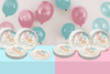 We Can Bearly Wait Gender Reveal Party 9" Dinner Plates 32 Count