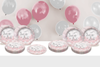 Snow in Love Bridal Shower Party 9" Dinner Plates 32 Count