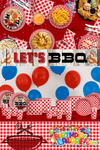 Let's Bar-B-Q Birthday Party Tableware Kit For 16 Guests 64 Piece