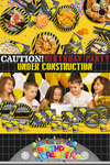 Birthday Under Construction Birthday Party Tableware Kit For 16 Guests 64 Piece