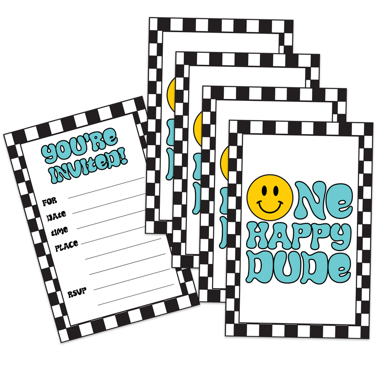 One Happy Dude Birthday Party Invitations (20)