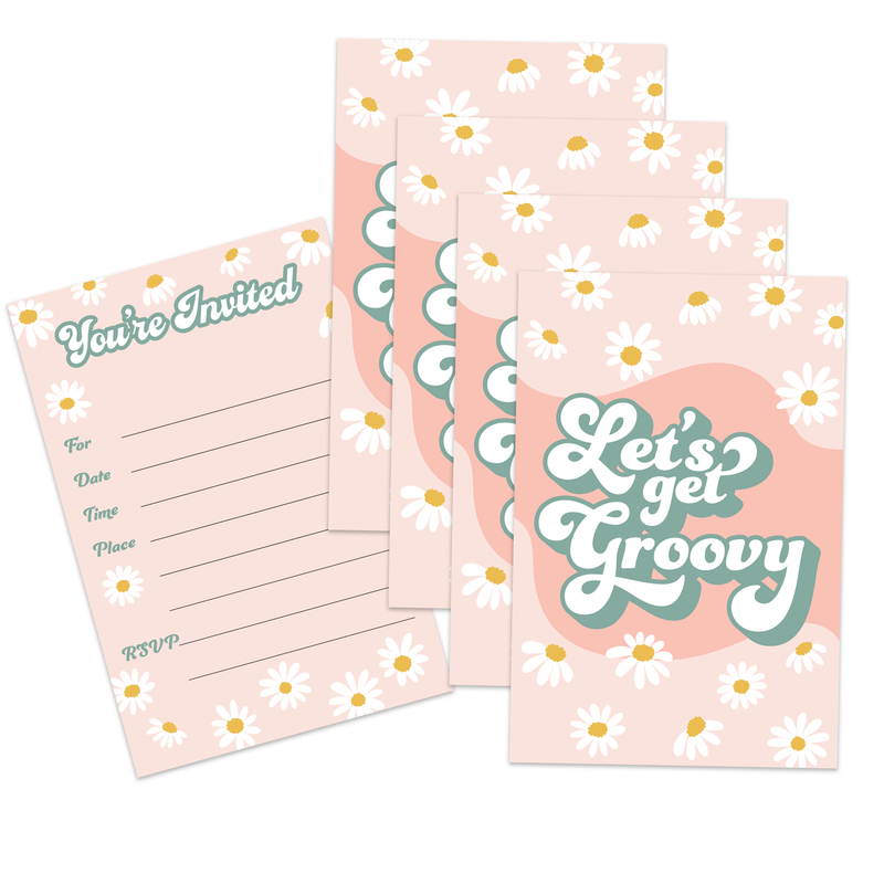 Groovy Birthday Party Invitations (20)