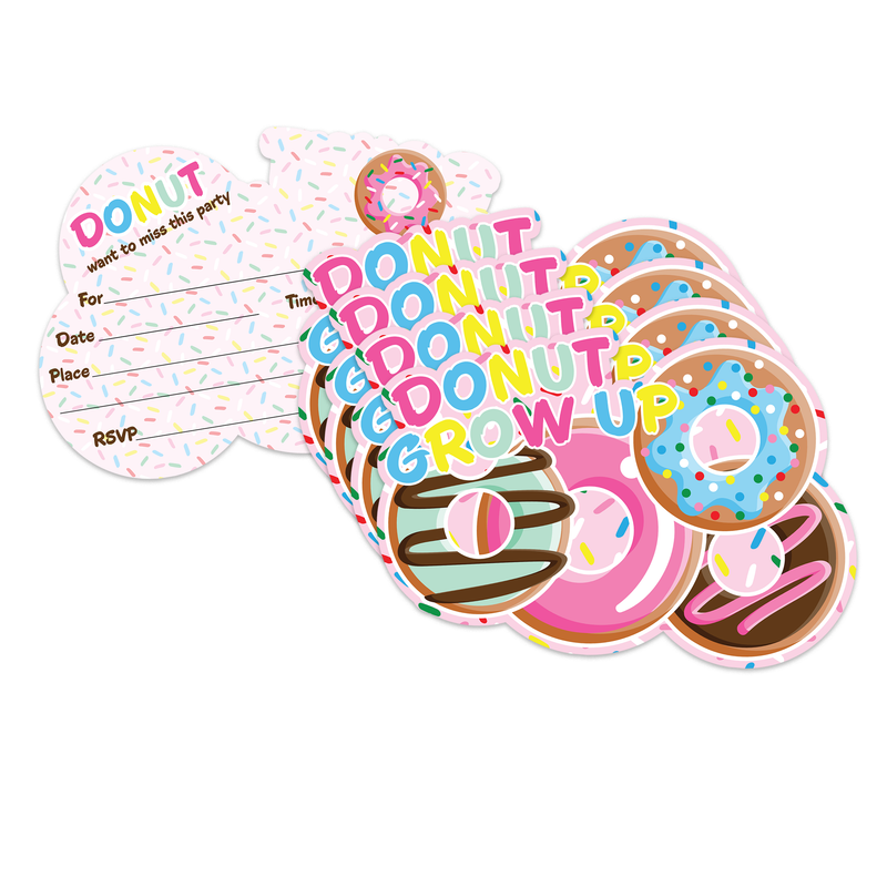 Donut Birthday Party Invitations (20)