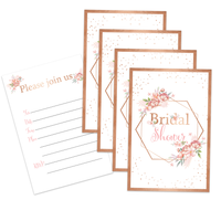 Floral Bridal Shower Party Invitations (20)