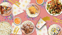 Hello Sunshine Pink Birthday Party Tableware Kit For 16 Guests