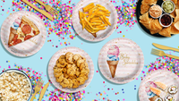 Baby Sprinkles Scoops Ice Cream Baby Shower Party Supplies Large 9" Paper Plates in Bulk 32 Piece