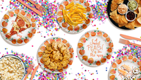 Sweet Peach on the Way Baby Shower Party Supplies Large 9" Paper Plates in Bulk 32 Piece