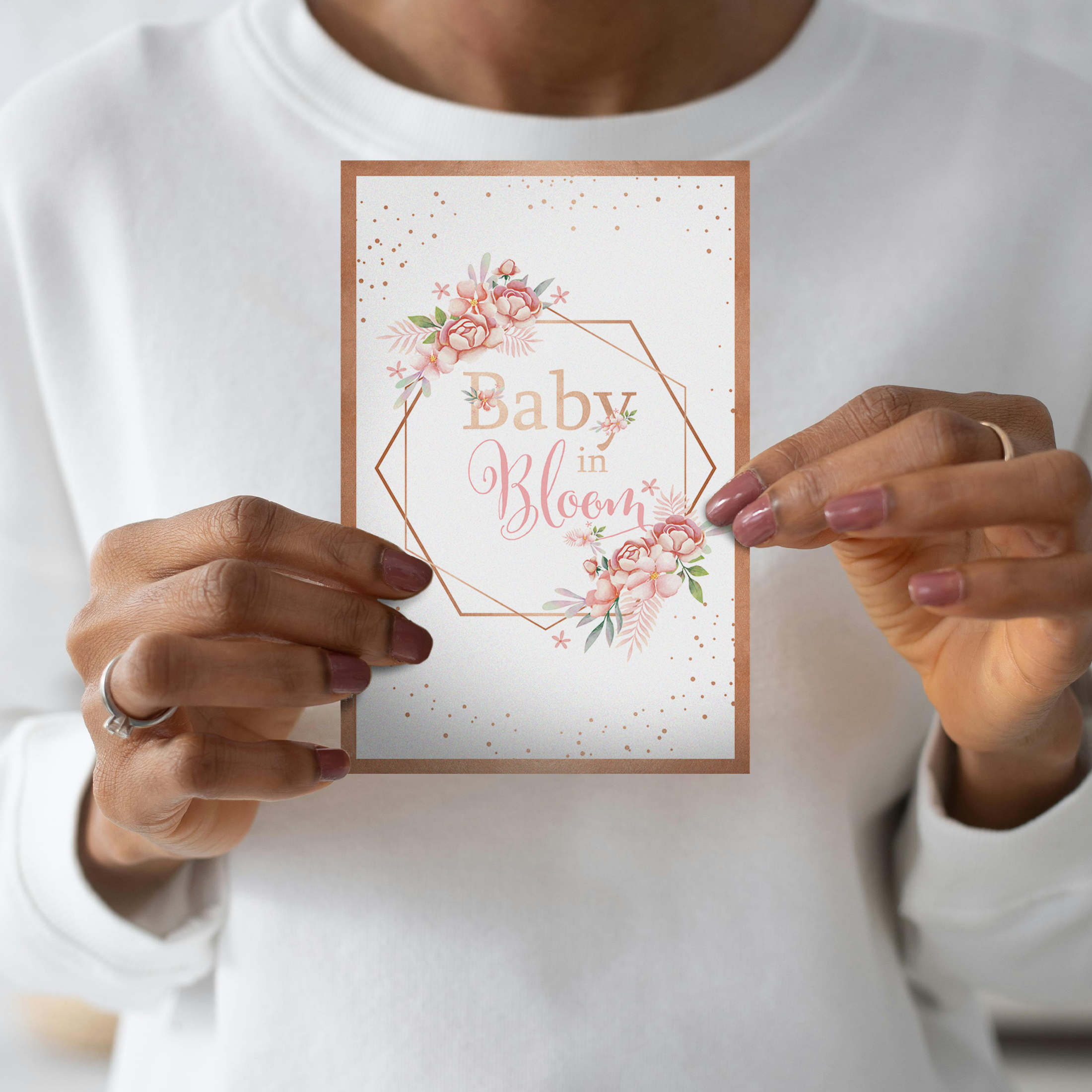 Baby in Bloom Baby Shower Party Invitations (20)