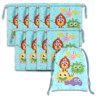 Mighty Monster Drawstring Tote Bag (10 Pack) - BirthdayGalore.com