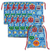 Robot Drawstring Tote Bag (10 Pack) - BirthdayGalore.com