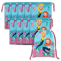 Mermaids Drawstring Tote Bag (10 Pack) - BirthdayGalore.com