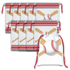 Baseball Drawstring Tote Bag (10 Pack) - BirthdayGalore.com