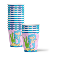Mermaid Birthday Party Tableware Kit For 16 Guests - BirthdayGalore.com