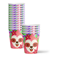 Sloth Girl Birthday Party Tableware Kit For 16 Guests