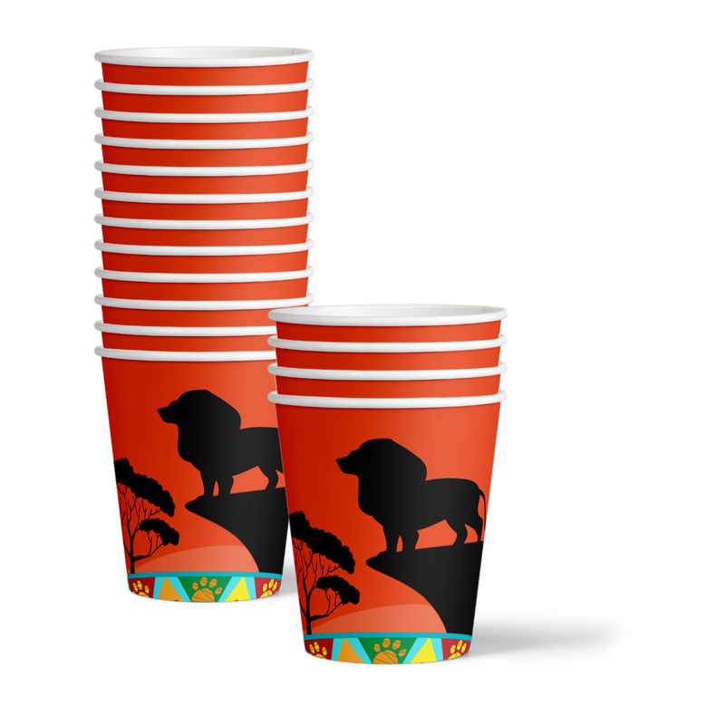 Sunset Safari Animals Birthday Party Tableware Kit For 16 Guests - BirthdayGalore.com