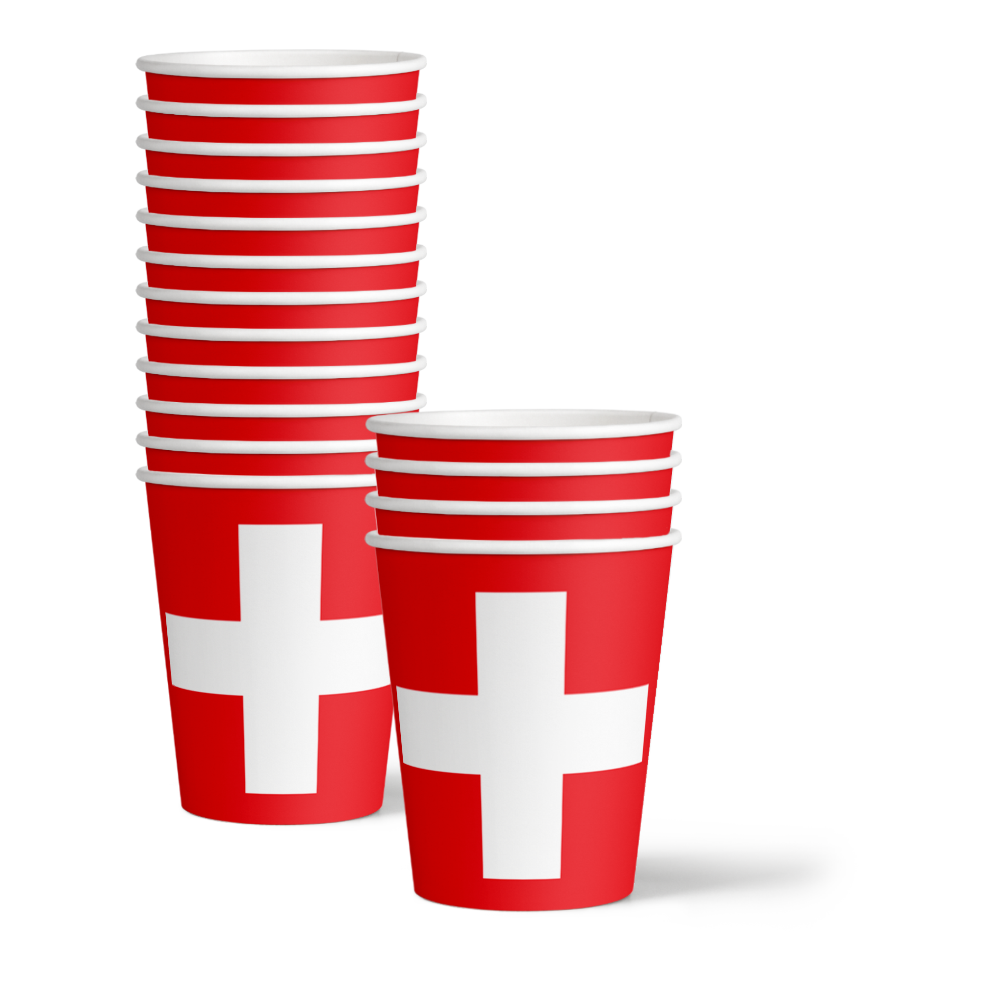 Switzerland Flag Birthday Party Tableware Kit For 16 Guests