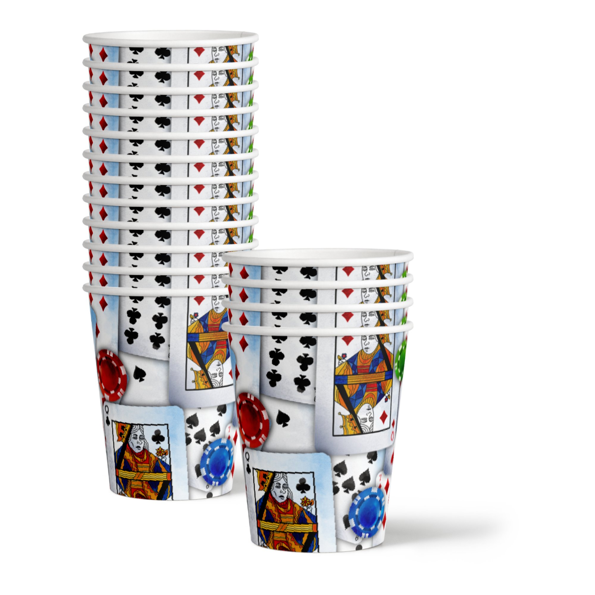 Birthday Galore Poker Party Tableware Kit For 16 Guests