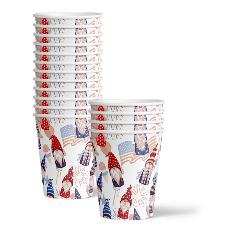 Patriotic Gnomes Birthday Party Tableware Kit For 16 Guests
