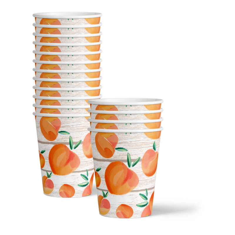 Birthday Galore Sweet as a Peach Party Tableware Kit For 16 Guests