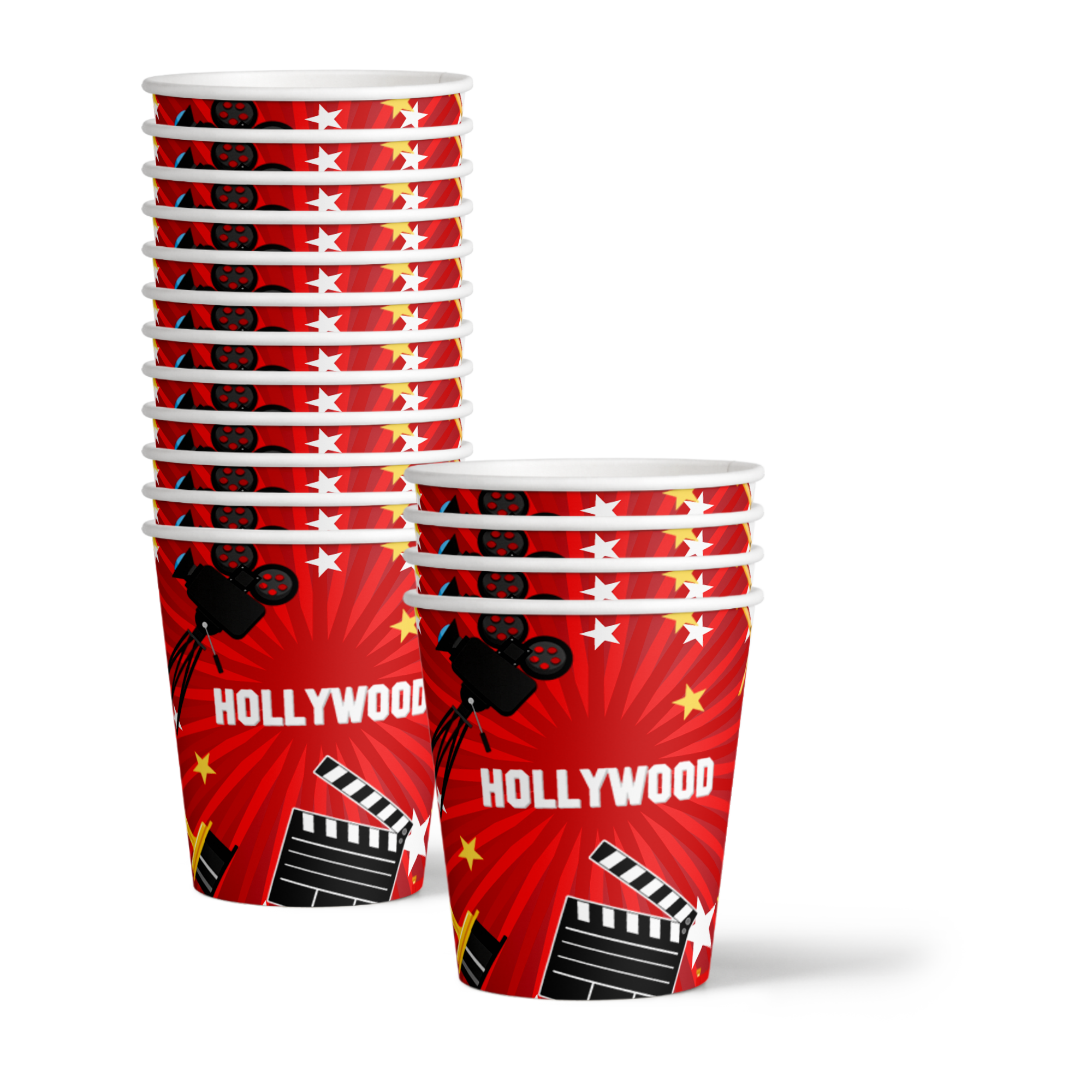 Hollywood Birthday Party Tableware Kit For 16 Guests - BirthdayGalore.com