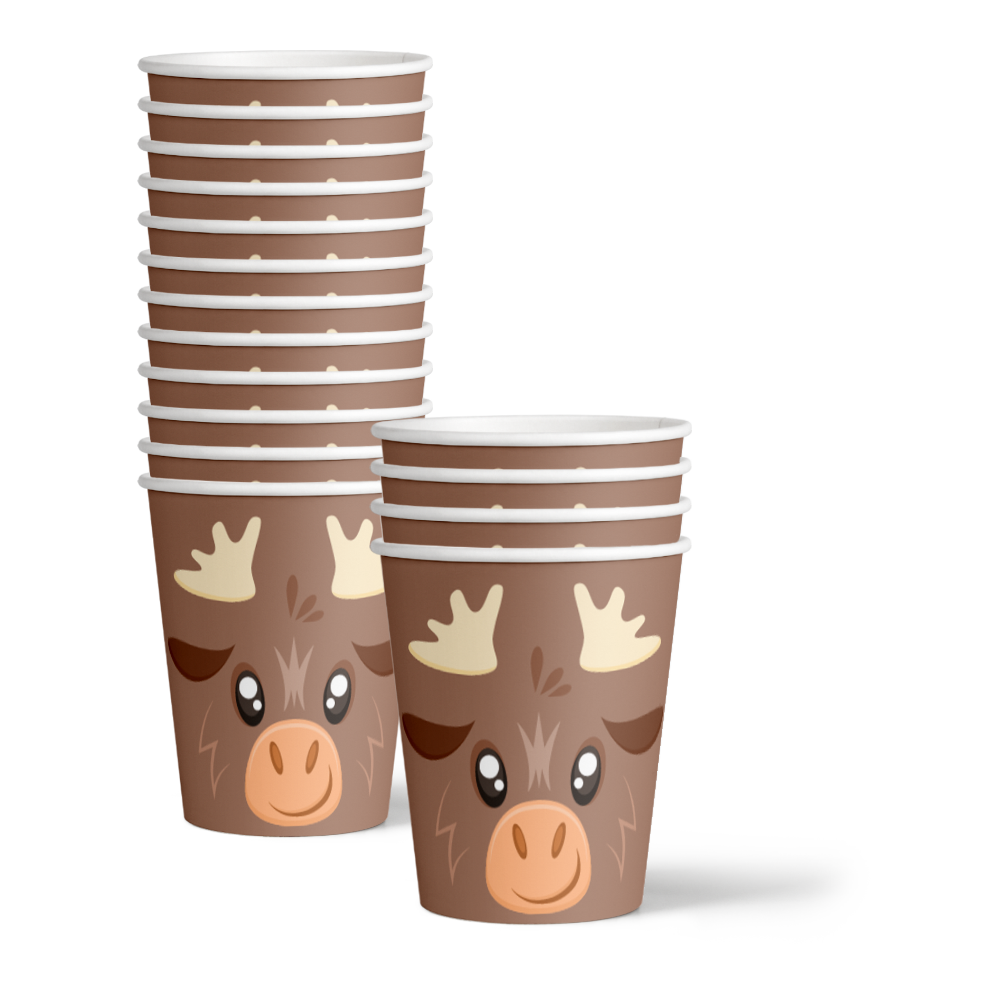 Moose Birthday Party Tableware Kit For 16 Guests