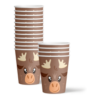 Moose Birthday Party Tableware Kit For 16 Guests