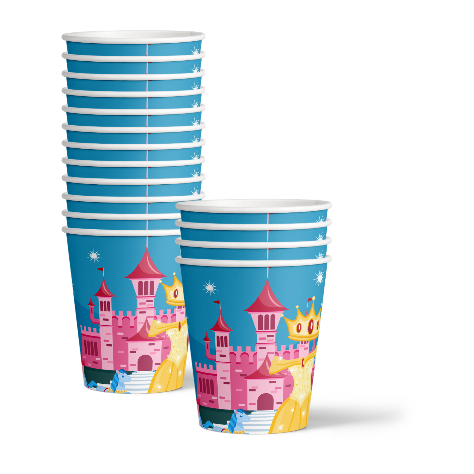 Princess Fairytale Birthday Party Tableware Kit For 16 Guests - BirthdayGalore.com