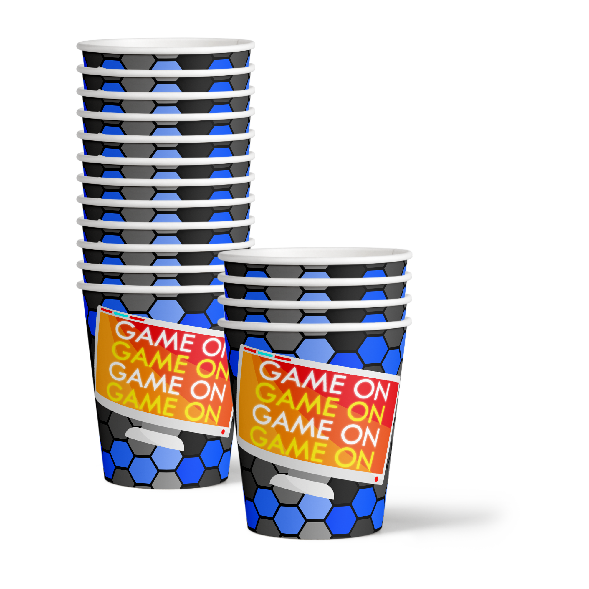 Video Gamer Game On Birthday Party Tableware Kit For 16 Guests - BirthdayGalore.com