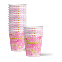Pink Girl Twinkle Little Star Birthday Party Tableware Kit For 16 Guests - BirthdayGalore.com