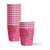 Pink Paris Birthday Party Tableware Kit For 16 Guests - BirthdayGalore.com
