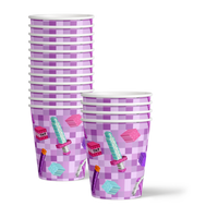 Girl Mining Pixel Birthday Party Tableware Kit For 16 Guests - BirthdayGalore.com