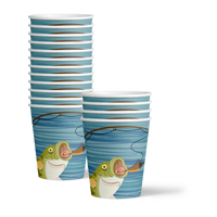 Gone Fishing Party Birthday Party Tableware Kit For 16 Guests - BirthdayGalore.com