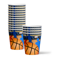 Basketball Star Birthday Party Tableware Kit For 16 Guests - BirthdayGalore.com