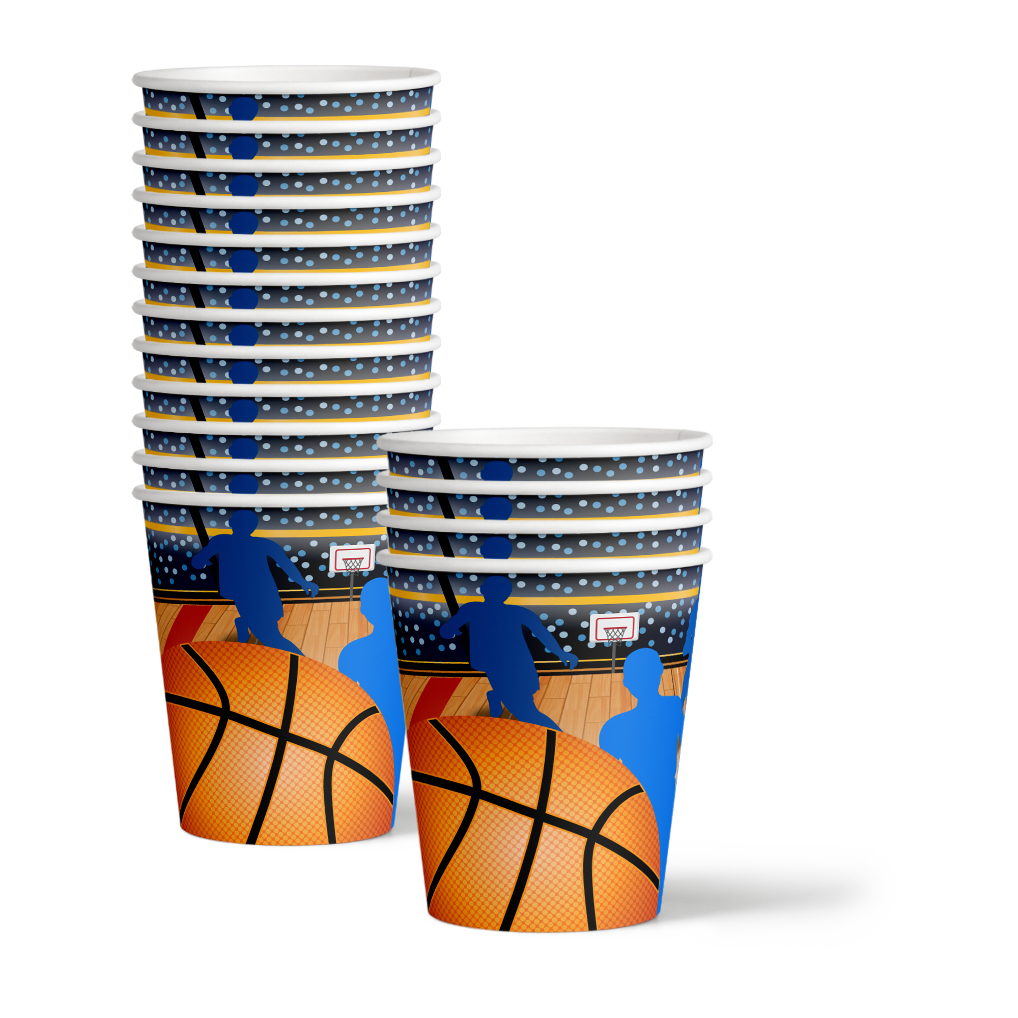 Basketball Star Birthday Party Tableware Kit For 16 Guests - BirthdayGalore.com