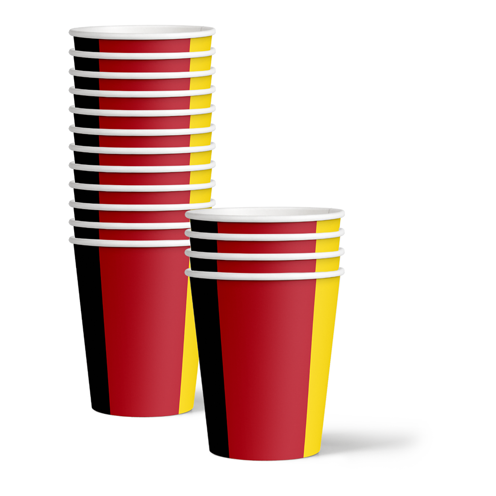 German Flag Birthday Party Tableware Kit For 16 Guests - BirthdayGalore.com