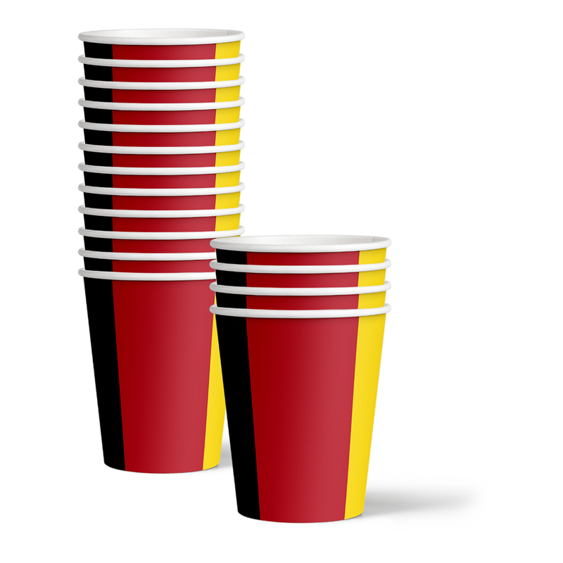German Flag Birthday Party Tableware Kit For 16 Guests - BirthdayGalore.com