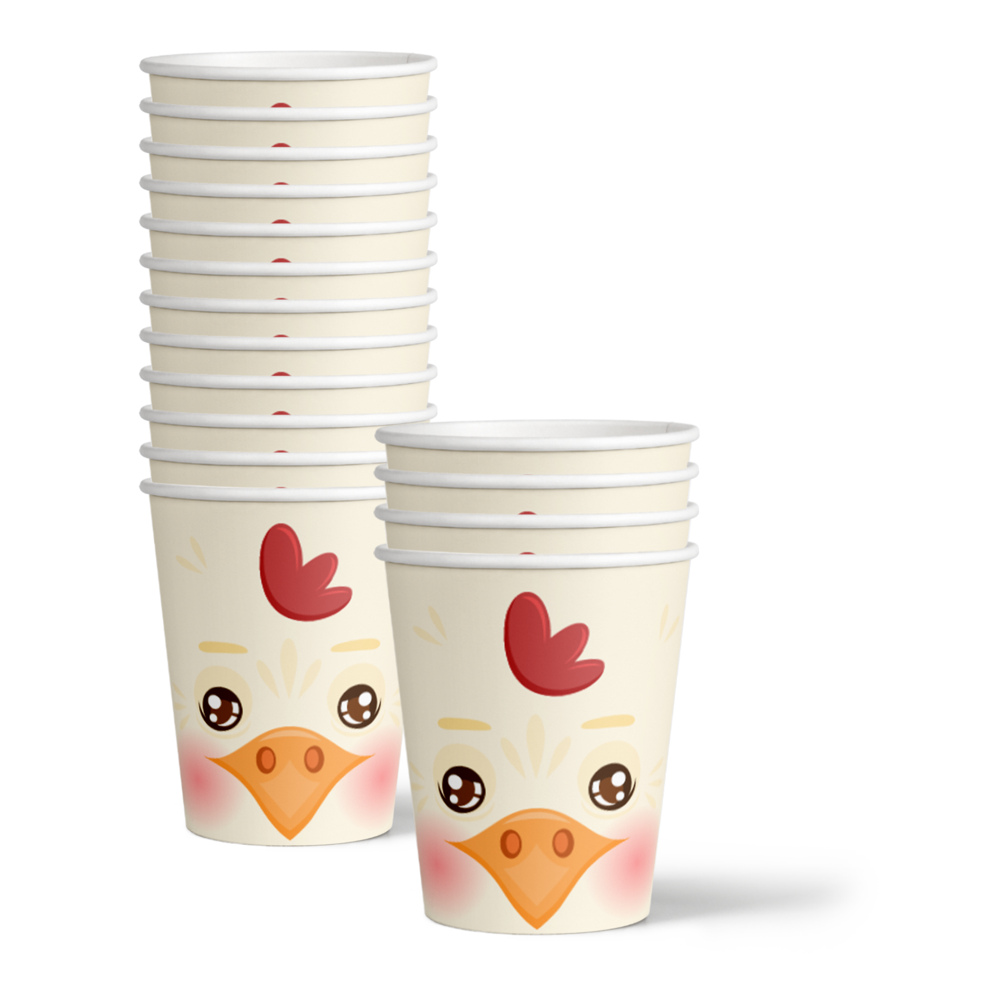 Chicken Birthday Party Tableware Kit For 16 Guests - BirthdayGalore.com