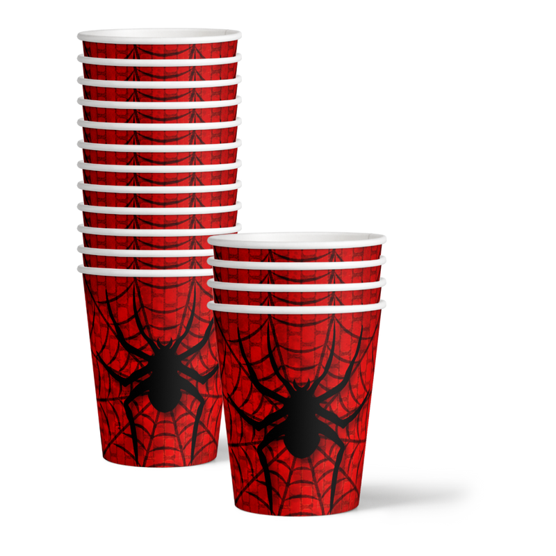 Spiderweb Birthday Party Tableware Kit For 16 Guests