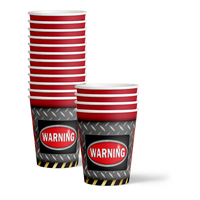 Warning Sign 50th Birthday Party Tableware Kit For 16 Guests - BirthdayGalore.com