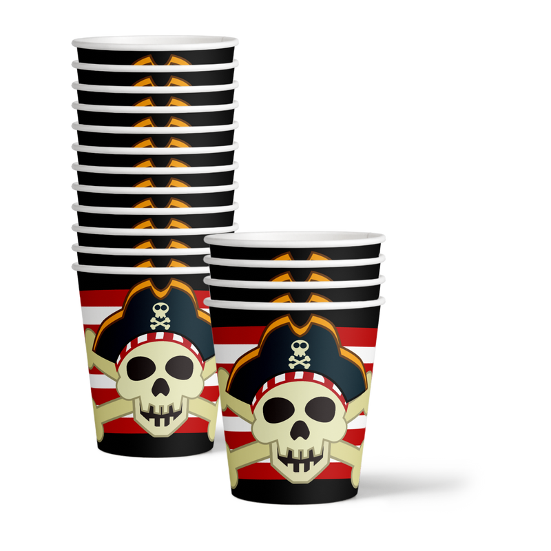 Pirate Ship Birthday Party Tableware Kit For 16 Guests - BirthdayGalore.com