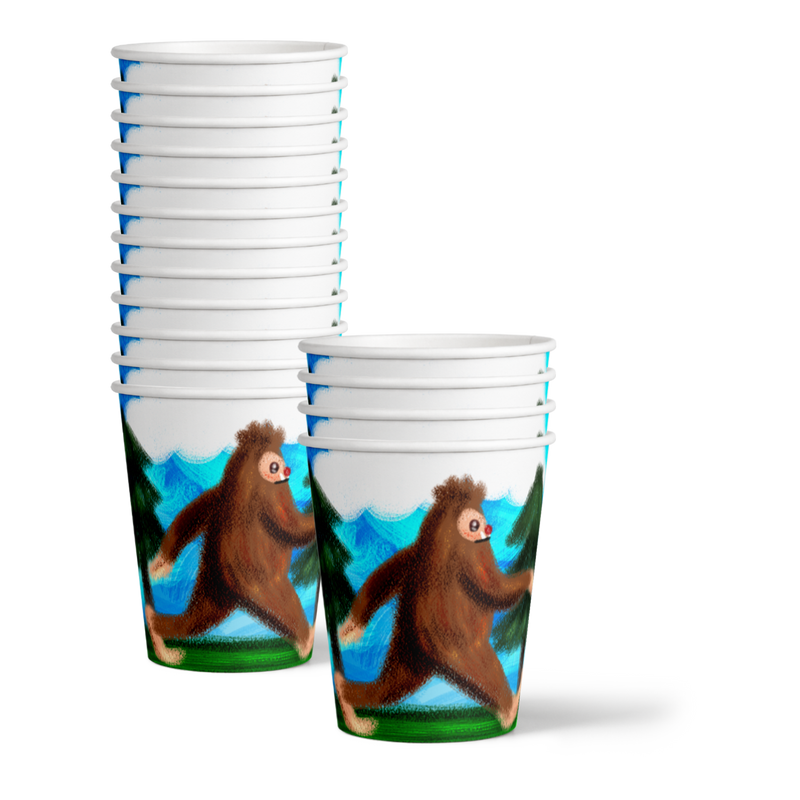 Bigfoot Birthday Party Tableware Kit For 16 Guests