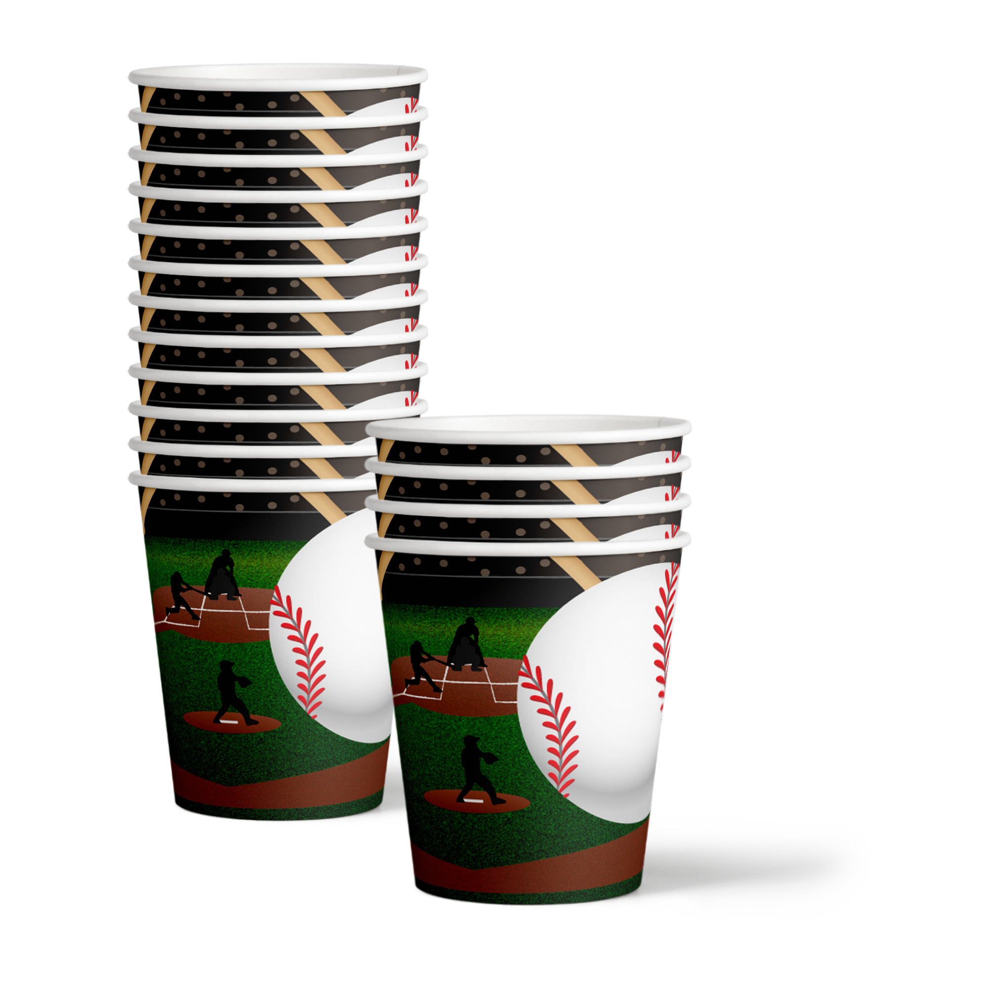 Baseball Birthday Party Tableware Kit For 16 Guests - BirthdayGalore.com