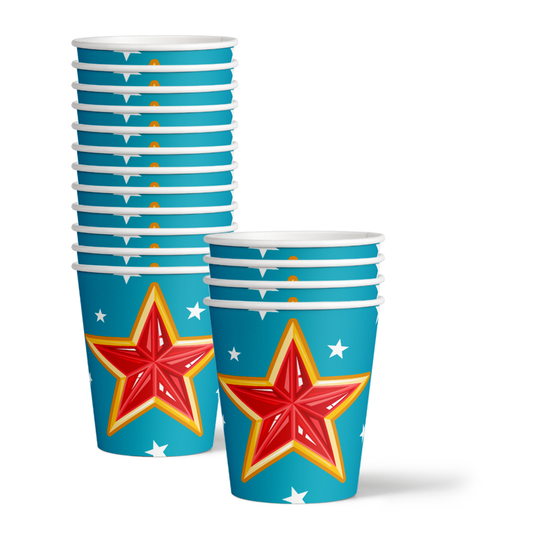 Mighty Women Super Hero Birthday Party Tableware Kit For 16 Guests - BirthdayGalore.com