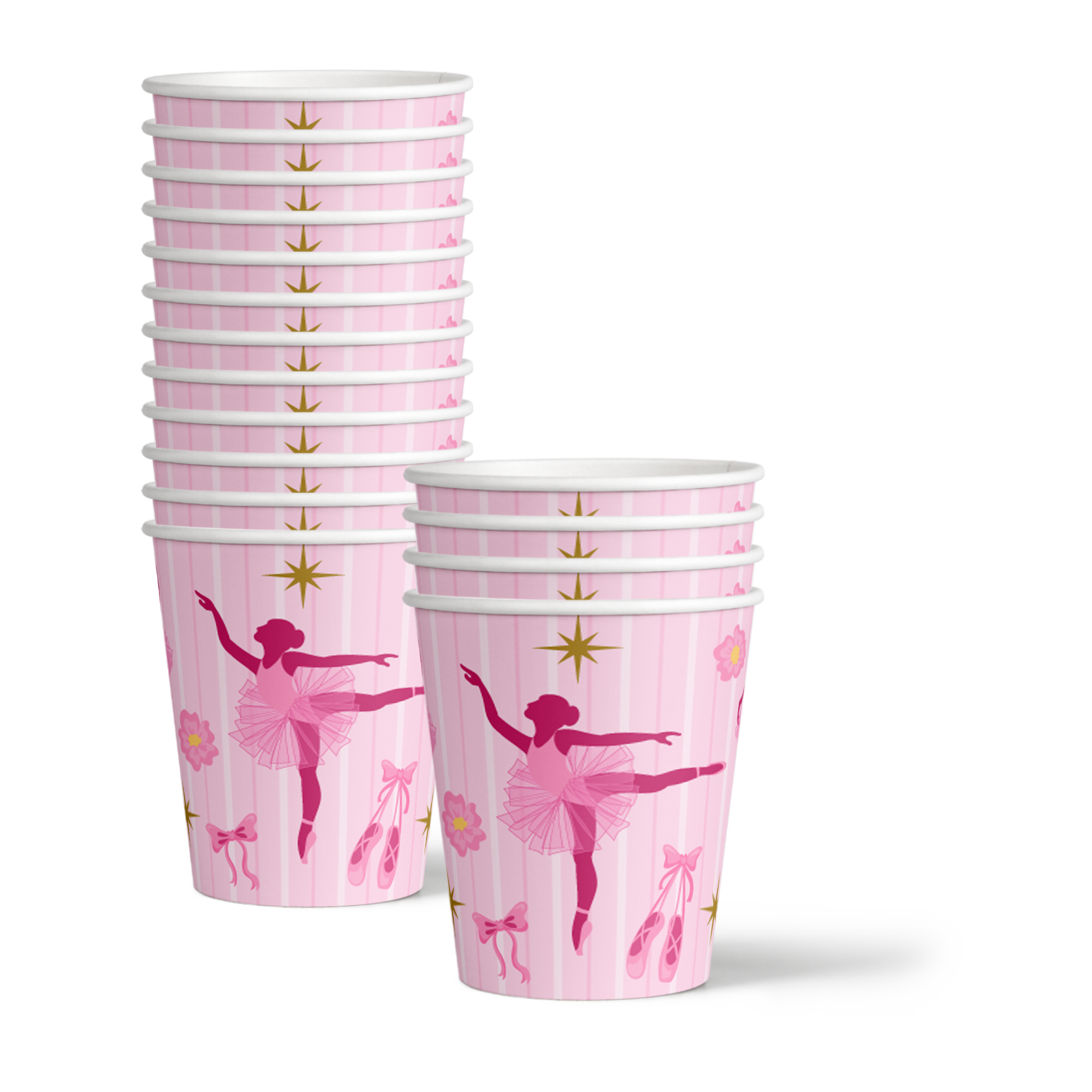 Little Ballerina Birthday Party Tableware Kit For 16 Guests - BirthdayGalore.com