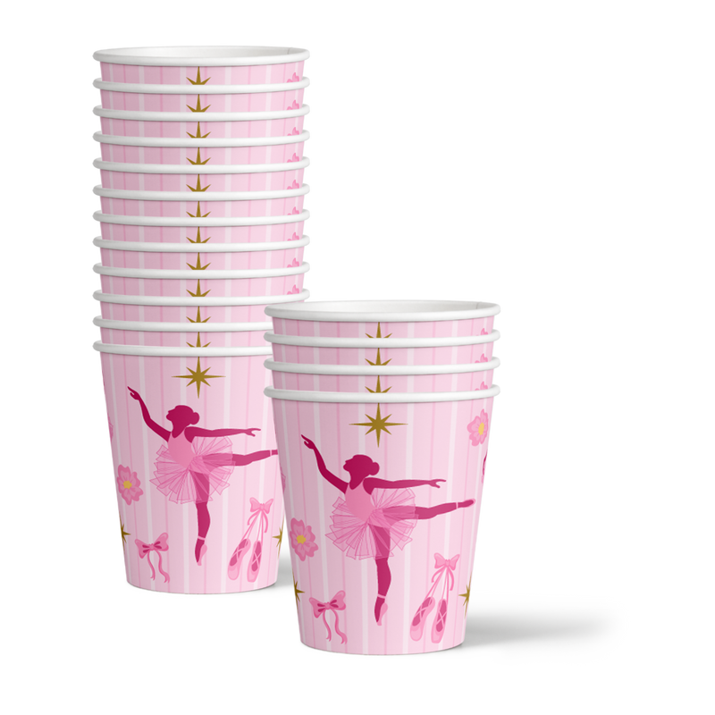 Little Ballerina Birthday Party Tableware Kit For 16 Guests - BirthdayGalore.com