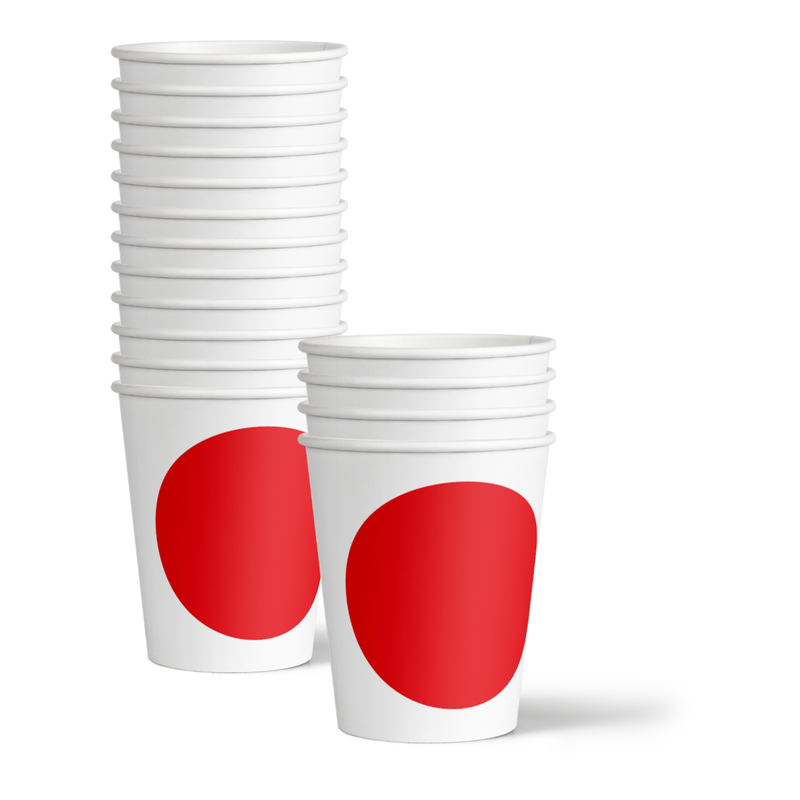 Japan Flag Birthday Party Tableware Kit For 16 Guests