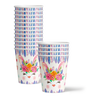 Floral Bunny Rabbit Birthday Party Tableware Kit For 16 Guests