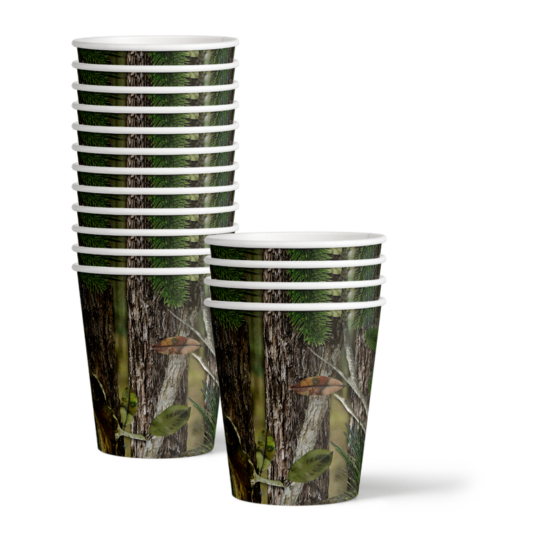 Hunter Camo Birthday Party Tableware Kit For 16 Guests - BirthdayGalore.com